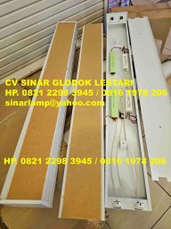 Kap Lampu GMS 2x36 dengan Baterai Emergency TL LED Philips 2x16 Watt 120cm Kap Lampu GMS 2x36 dengan Baterai Emergency TL LED Philips 2x16 Watt 120cm